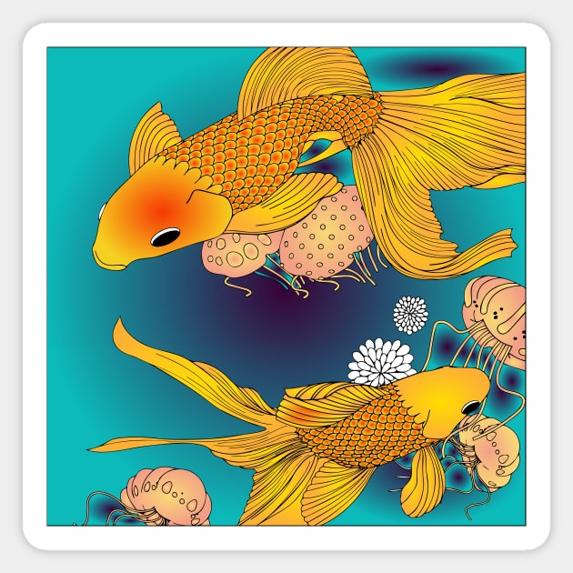 Sealife 053 (Style:4) Sticker by luminousstore